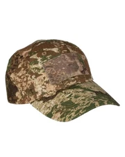 MIL-TEC Military Style Baseball Cap Wasp Camouflage Adjustable With Patch Plates