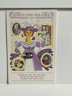 Elisabeth Louise Vigee Le Brun Painter Artist Continental Postcard B40