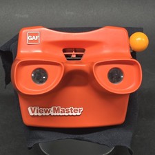 View-Master, Model L, Red, With Orange Advance Lever