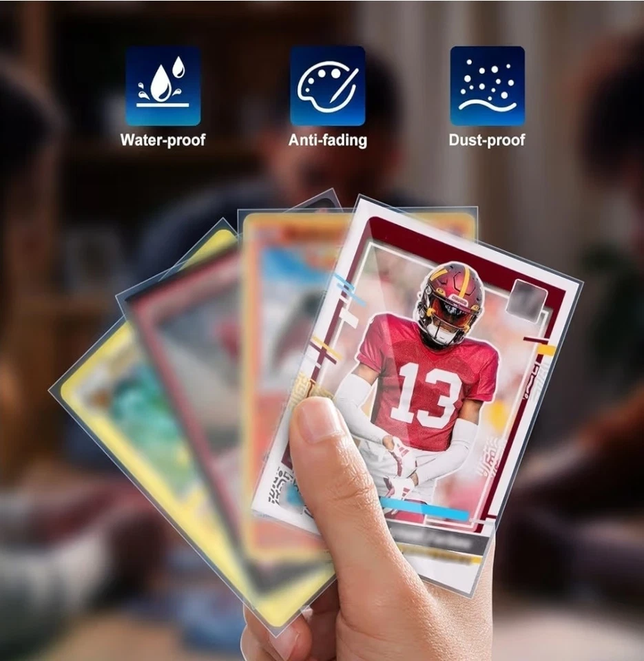 Fundas para tarjetas de centavo de 5000 quilates | Protectores de tarjetas suaves | Ultra transparentes 3x4 | Paquete a granel Foto 3 de 4