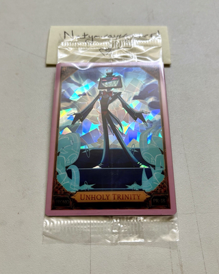 NEW 2025 Hazbin Hotel TCG Promo Card 18 UNHOLY TRINITY VOX Cracked
