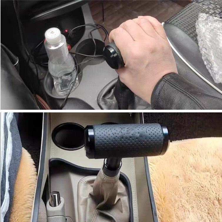 TRD Style Leather & Aluminum Aircraft Joystick Shift Knob For Racing - M8 M10 M12 Threads 6 thumbnail image