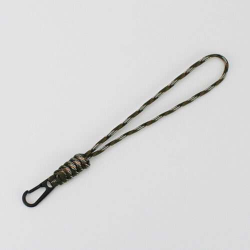 Braided Nylon Rope Lanyard Keychain ID Badge Phone Holder Neck/Wrist Strap Clip□ - Foto 32 di 33