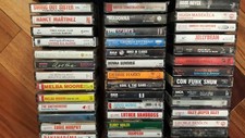 39 Vintage Cassettes from the 1980's in storage case