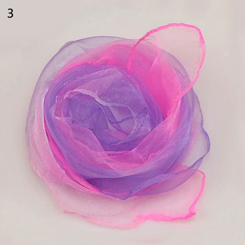 Women Sheer Square Scarf Solid Color Thin Chiffon Head Scarf Organza Wraps" - Picture 35 of 46