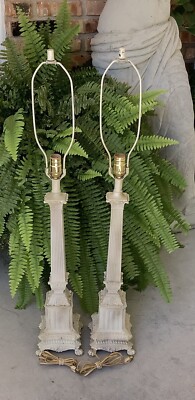 L&L WMC Loevsky Corinthian Cast Aluminum Lamps 
