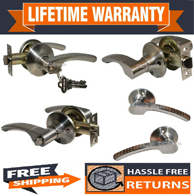 Constructor Etude Satin Nickel Door Lock Lever Entry Privacy Passage Dummy