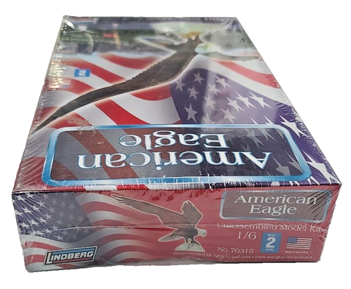 Lindberg AMERICAN EAGLE 1/6 Scale Unassembled Model Kit 12" Wide Wingspan - Picture 5 of 5