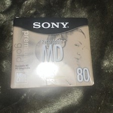 NEW SEALED Sony MDW80PL Premium Gold MiniDisc