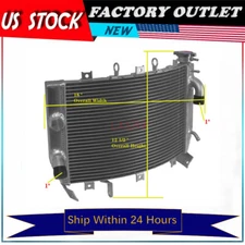 New All Aluminum Radiator For Kawasaki Ninja ZX-6R ZX6R 2003-2004