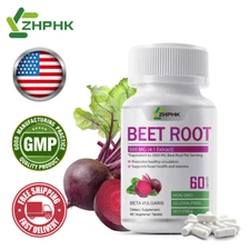 Organic Extra Strength Beet Root 4:1 Extract 2000 mg Strength 60 Immune Capsules