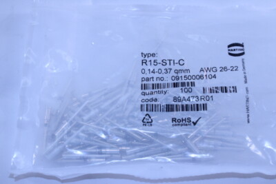 HARTING R15-STI-C (09150006104) 100 Stück Crimpcontakt