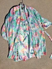 SALE Nearly New ARIA COLLECTION Floral Nightie Night Gown Robe Womens Sz M