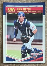 2018 Panini Stars & Stripes Longevity Nick Meyer Rookie #16 USA Baseball