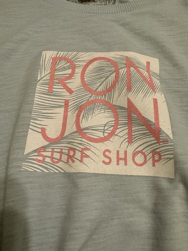 NWT Ron Jon Surf Shop Blue Sleeveless Graphic Knotted Tank Top Medium - Picture 5 of 11