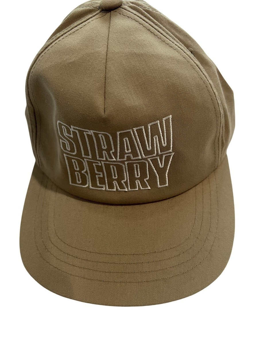 Strawberry Logo Classic Hat in Tan | eBay