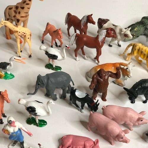 Lote de 61 animales de granja y cercas de plástico vintage - Imagen 9 de 20