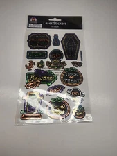 Halloween Theam Laser Stickers Sheet 15 Stickers Fast Free Shipping 
