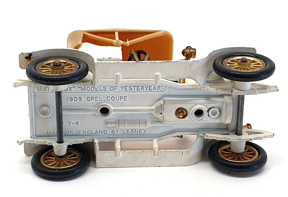Modelos Matchbox de antaño Y-4 - Opel 1909 cupé - blanco Foto 4 de 4