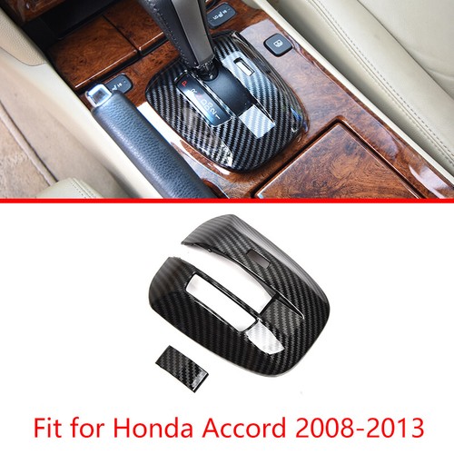 For Honda Accord 2008-2013 Carbon Fiber Central Console Gear Shift Panel Trim - Picture 1 of 9