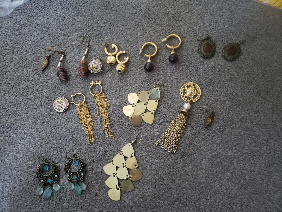 Costume/Dress Jewellery, Beads, Chains,Earings, Broaches, Bundle eBay
