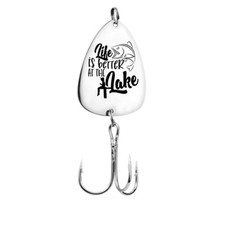 Personalized Fish Hooks. Life is better at the Lake - Fisherman Gifts