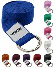 Yoga Strap Belt by RDX, Yoga Blocks and Strap, D-Ring Buckle, Adjustable Belt
