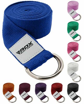 RDX Yoga Strap 8ft D-Ring Buckle Stretching Pilates Gymnastics Flexibility
