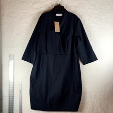 MM Lafleur Women's The Niko Dress Sharkskin Knee Length Blue Size +1 NWT 9141