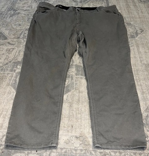 Liz Claiborne Woman’s Sara Slim Leg Mid Pants Gray-Beige Plus 28W Tummy Control