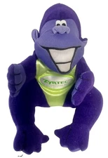 Zyrtec Purple Gorilla Ape Plush Pharmaceutical Advertising Pfizer 2000 Vintage