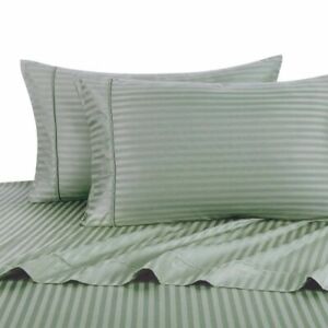 Luxury Bedding Collection 1000TC Egyptian Cotton US Sizes Sage Solid