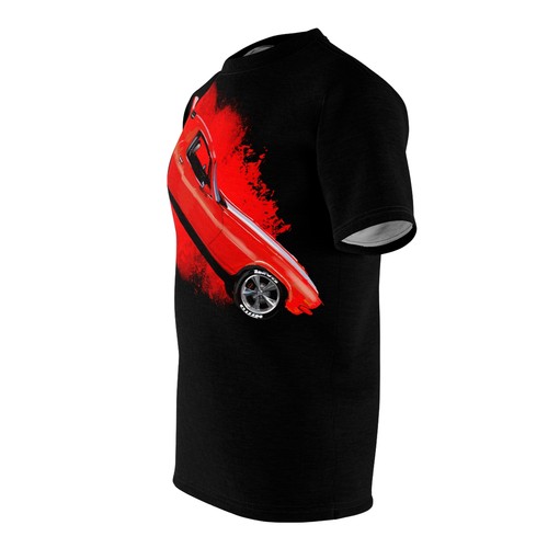 69 z28 T-shirt Camaro muscolo unisex taglio e cucito (AOP) - Foto 4 di 9