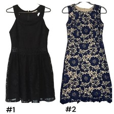 Charlotte Russe/SIMPLY STYLED 2 womens lace dresses,fully lined, sz M, pre-owned