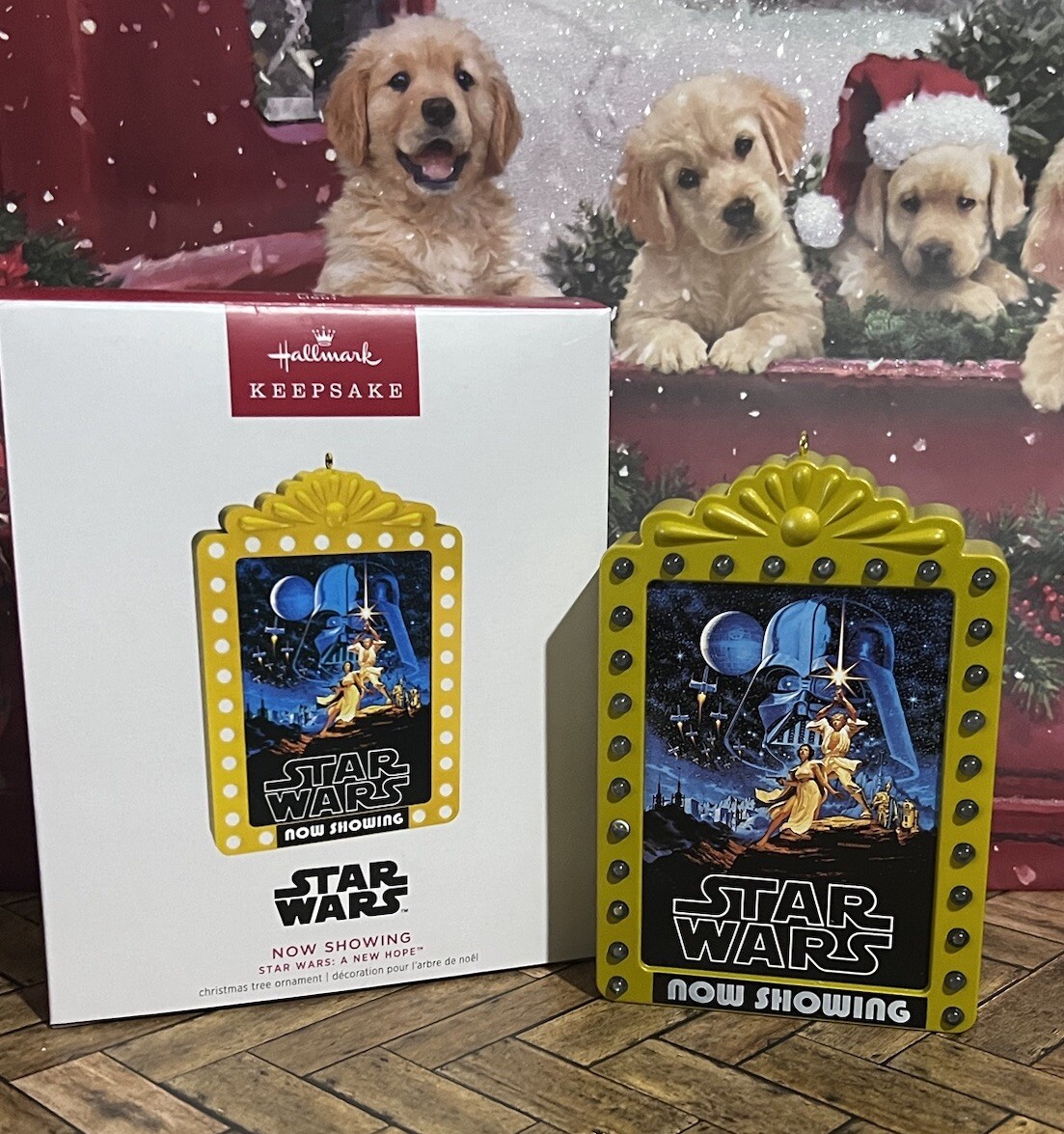 Hallmark Ornament Star Wars Mini Movie Theater Print Marquee Sign 