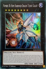 YU-GI-OH RA02-EN036 NUMBER 38: HOPE HARBINGER DRAGON TITANIC GALAXY SUPER RARE