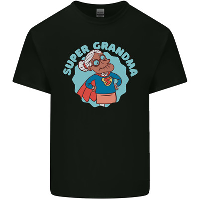  T-Shirt Super Oma lustig Großelterntag Herren Baumwolle T-Shirt Top