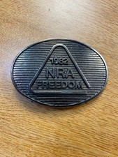 Vintage 1982 NRA Freedom Belt Buckle