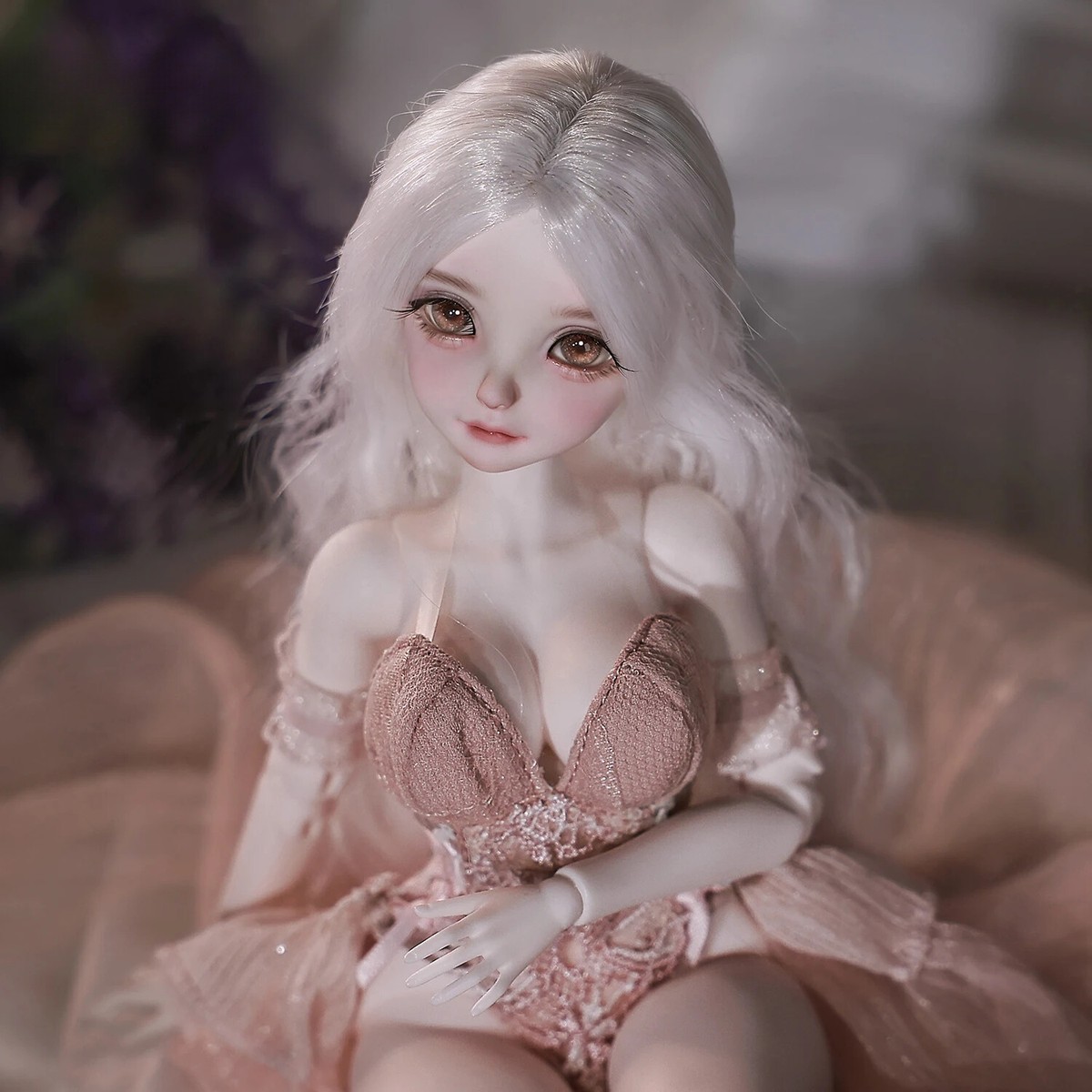 New Kids Dolls 1/6 Bjd Dolls Body Big Chest Beautiful Girl Resin