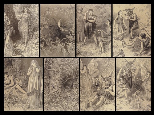 1874 EXQUISITE Shakespeare A Midsummer Night’s Dream Theatre Fredericks ART - Picture 3 of 24