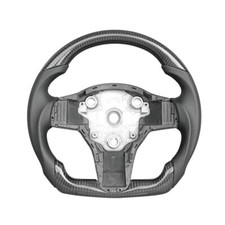 Carbon Fiber Sport Steering Wheel For Tesla Model 3 16-24 Model Y 20-24