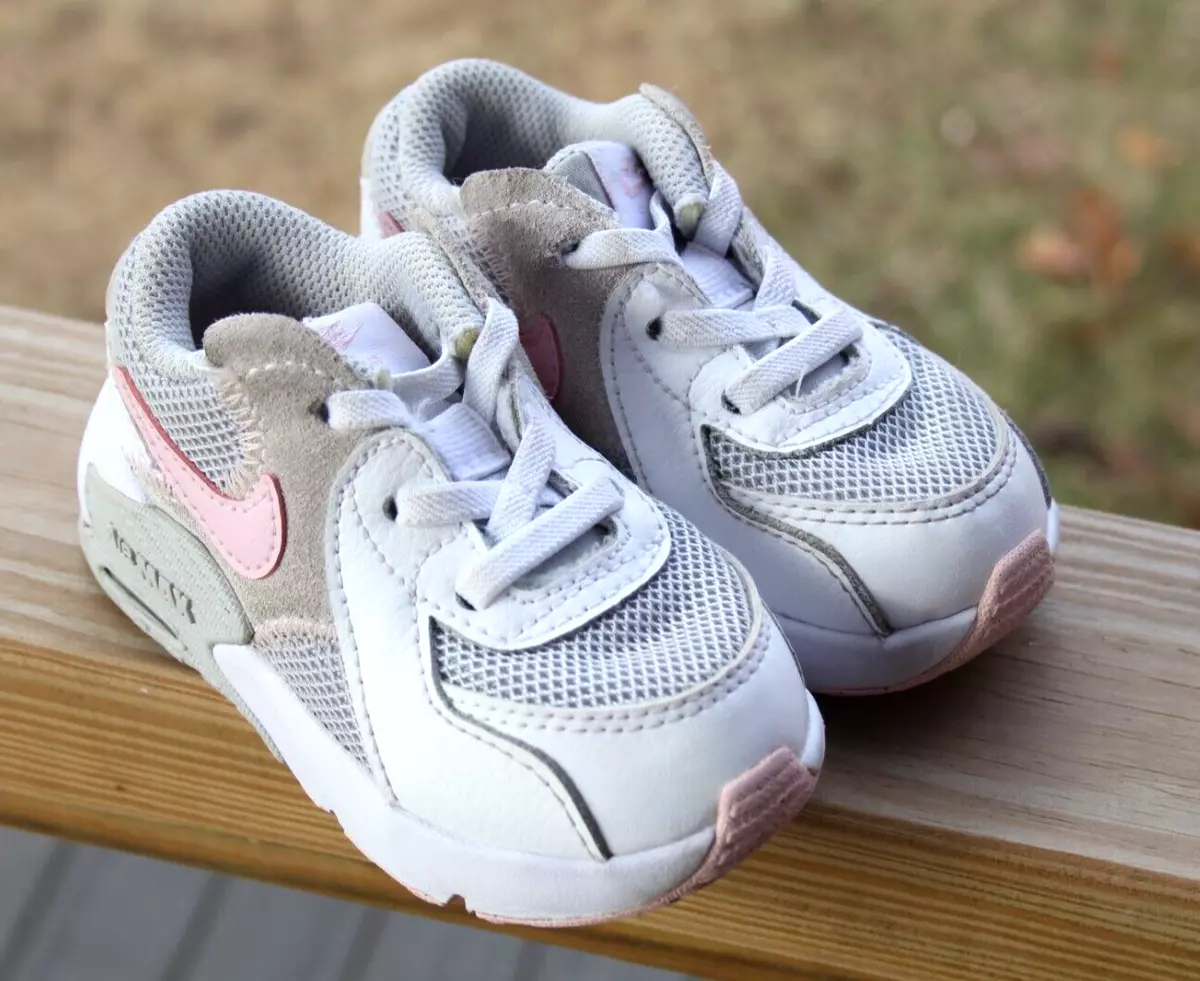 Toddler Air Max Sneakers White Pink Gray Size 5C | eBay