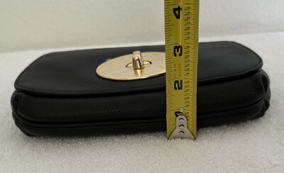 COACH Restored Liv Pouch Crossbody Black Polished Pebble  display picture 2