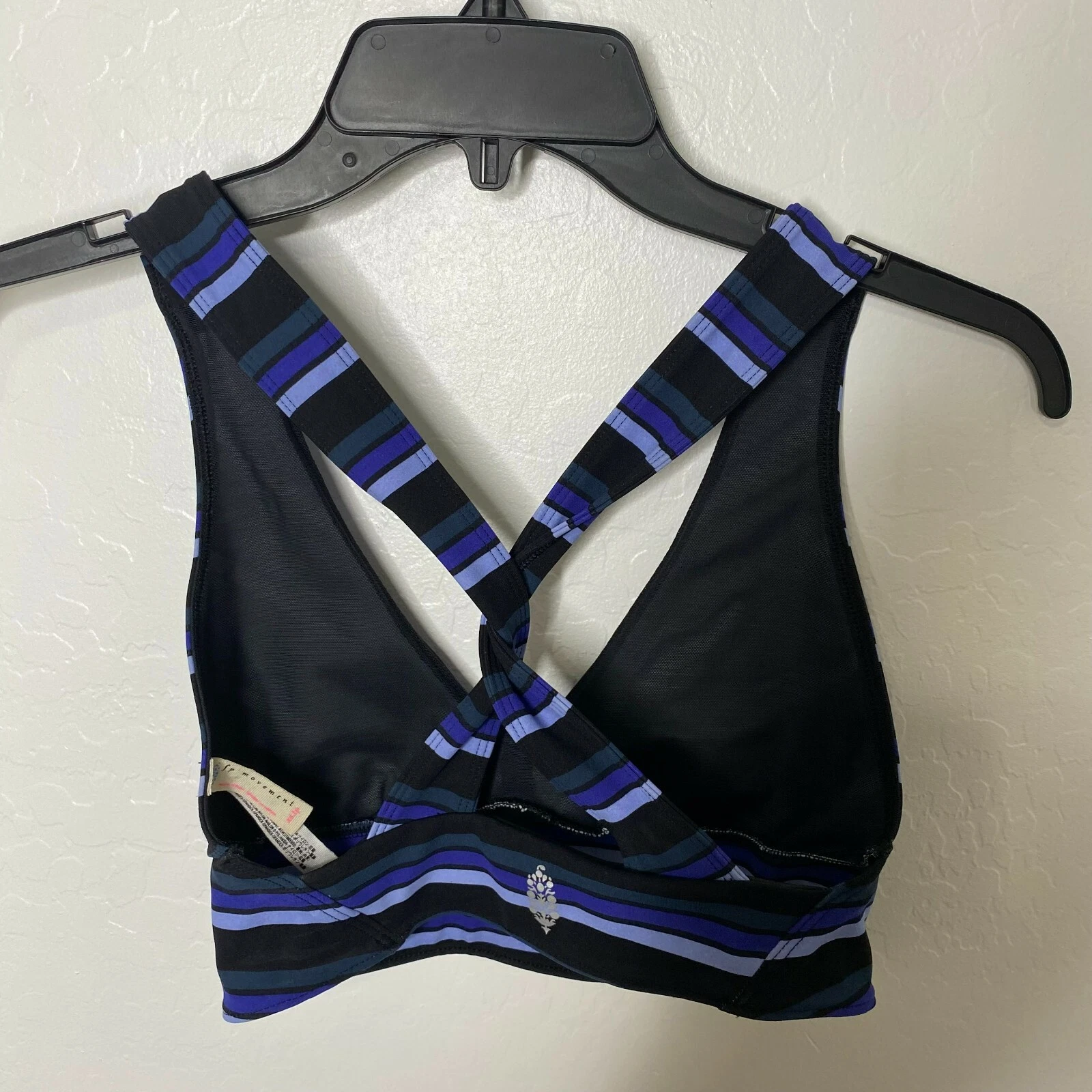 free-people-movement striped gidget v neck cross back tank-bra