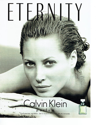 Werbung Advertising 108 1998 Parfum Eternity Calvin Klein & C. Turlington