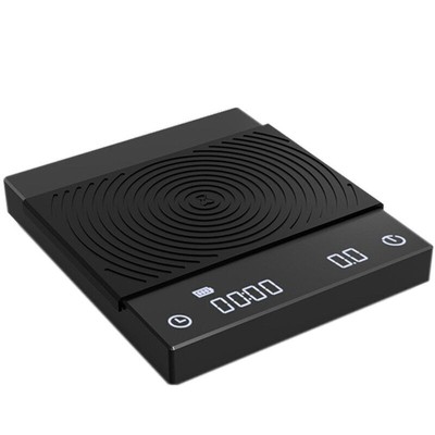 Black White Mirror Electronic Scale Coffee Scale Smart Digital Scale Pour Coffee