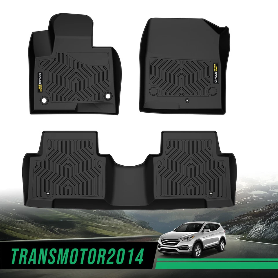 All Weather TPE Floor Mats Fit For 2013-2018 Hyundai Santa Fe 5-Passenger Model Foto 2 de 4