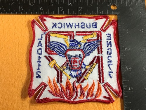 Z-67 NEW YORK FIRE DEPARTMENT PATCH - BUSHWICK ENGINE 277 LADDER 112 - EAGLE - Picture 2 of 2