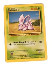Nidoran Male 55/102 NM Common Base Set Pokemon Card 1999 WOTC NM