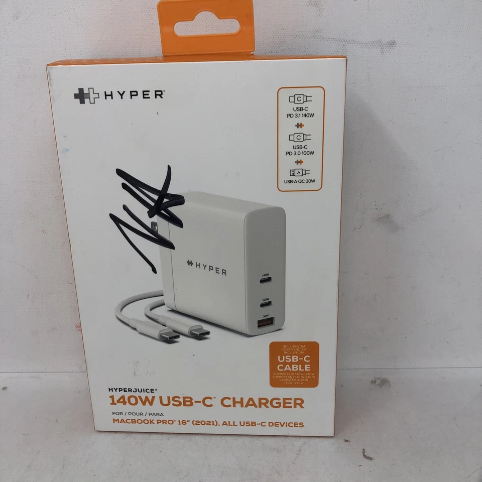 HyperJuice 140W Usb-C Charger PD 3.1140WW USB A QC 30W - Image 2 of 4